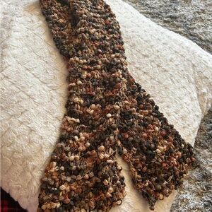SOLD- Chunky Knit Scarf in Earth Tones